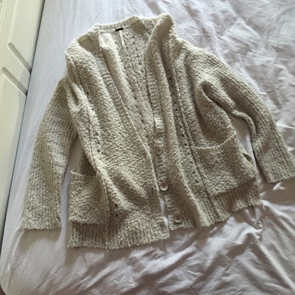 Free People ivory cardigan
