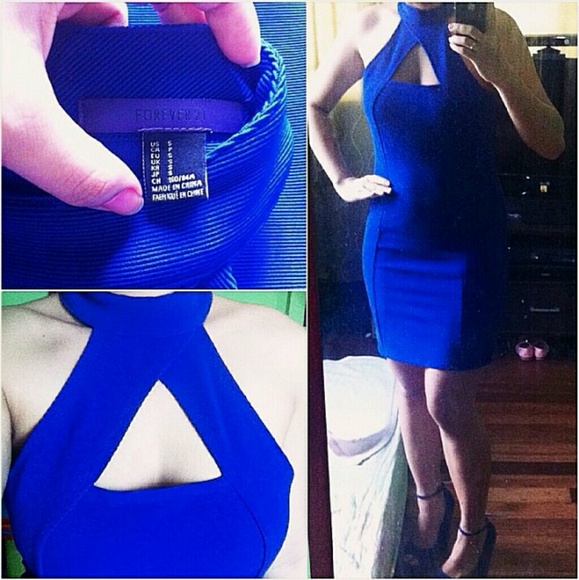 ❌❌SOLD IN MERCARI❌❌ Forever 21 Royal Blue Dress