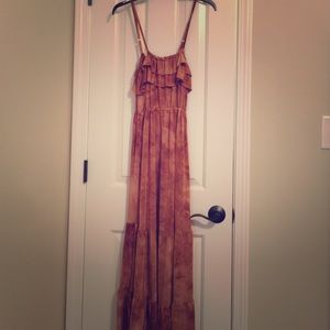 Just Love brown colors long summer dress. #02