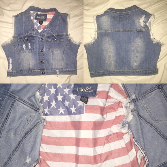 Jean jacket vest