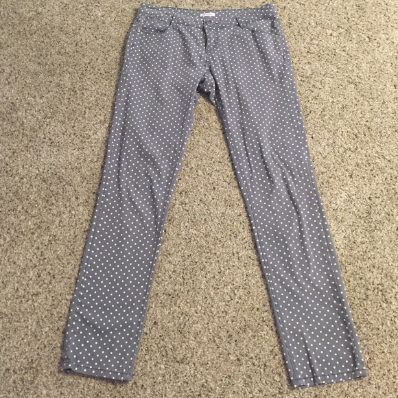 Xhilaration polka-dotted skinny jeans
