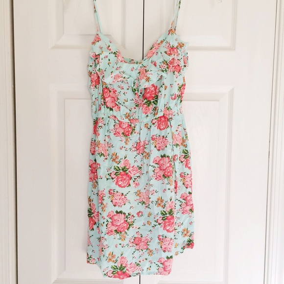 Rue21 Dresses & Skirts - Mint and coral floral tank top dress