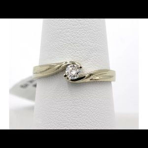 0.36 Ct. Round Cut Diamond Solitaire Ring in 14K