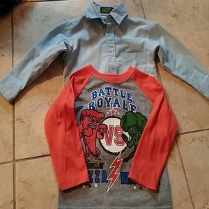 2 Boys toddlers shirts