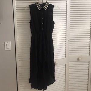 Love culture black high-low dress, detailed back