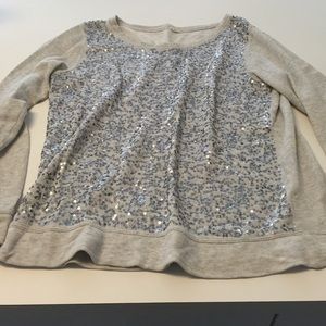 Light grey sequin sweater