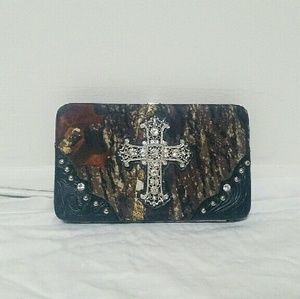 Trendy camouflage  wallet/clutch