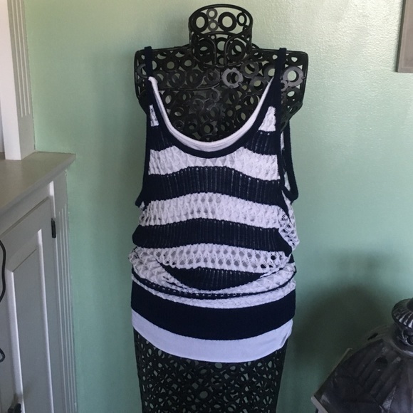 Dbl tank top with low cut back
