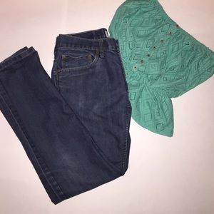 Levi 511 slim dark jeans straight cut. #04