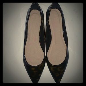 Pointed Toe Leopard Print Flats