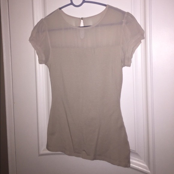 Express Short Sleeve Cotton/Mesh Top