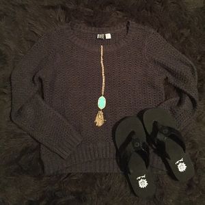 Roxy women's small charcoal sweater