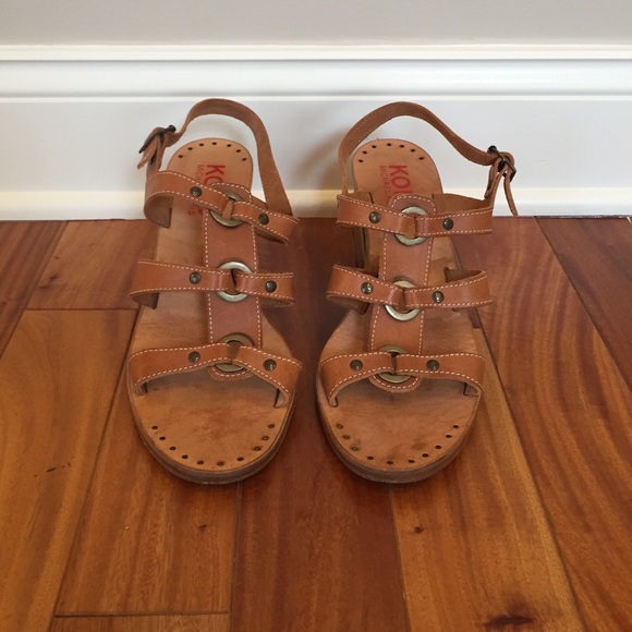 KORS Michael Kors Stacked Heel Sandal