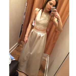 two piece prom dress
