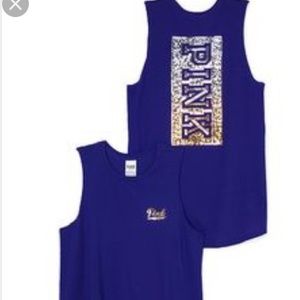 Pink Victoria Secret muscle tank top