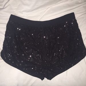 Black Sparkly Shorts