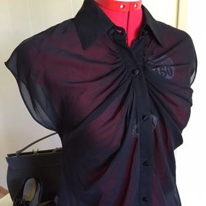 Alice + Olivia beautiful sheer top