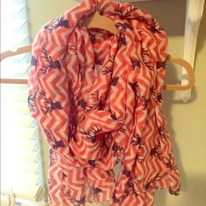 Chevron print scarf