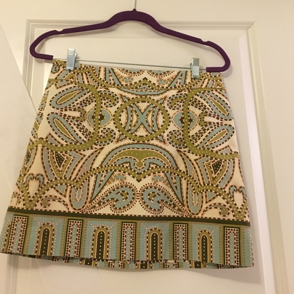 J. Crew patterned skirt