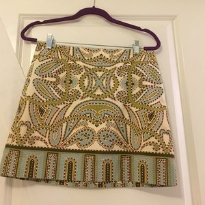 J. Crew patterned skirt