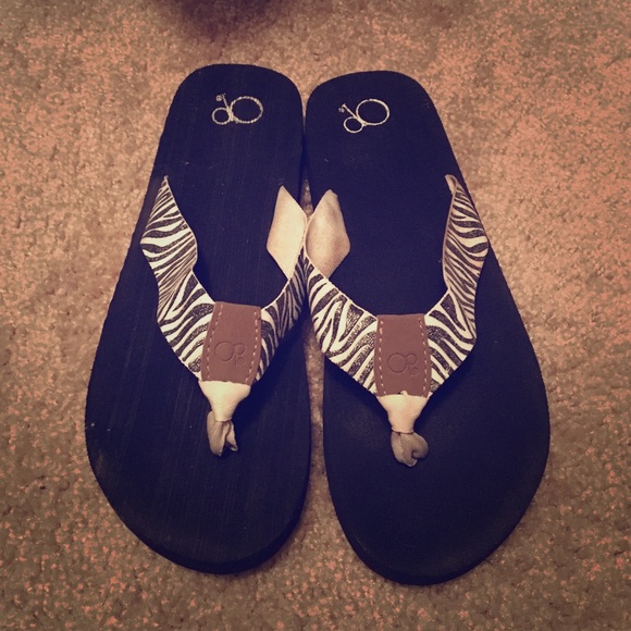 Op Zebra Flip Flops