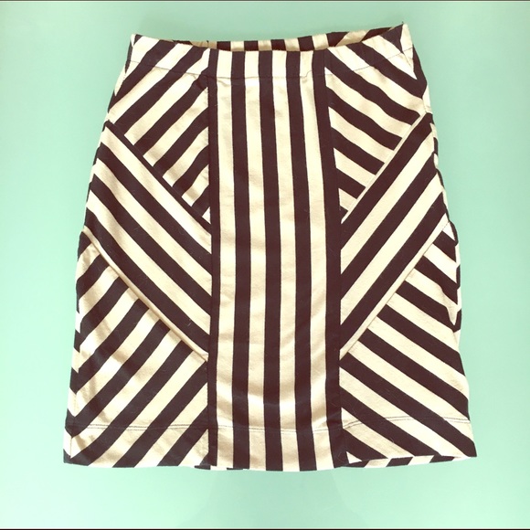 Stripe Contour Skirt