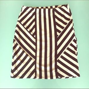 Stripe Contour Skirt