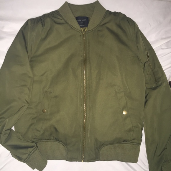 Olive Green Bomber Jacket