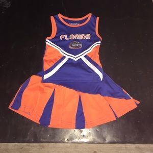 Toddler Univ of Florida & UCF Cheerleading outfits
