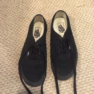Classic black on black vans