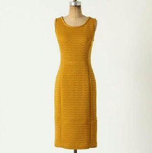 Anthropologie tabitha sleeveless yellow dress