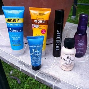 Hair kit bundle with makeup bags included