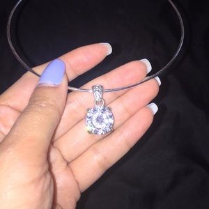 Diamond choker necklace