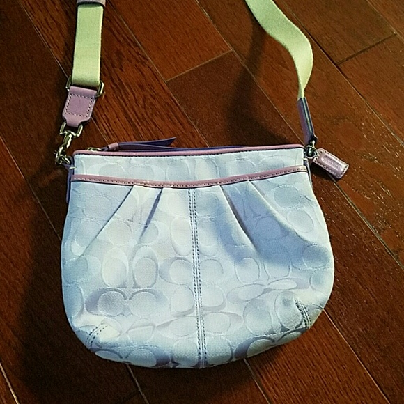 Purple crossbody Coach handbag