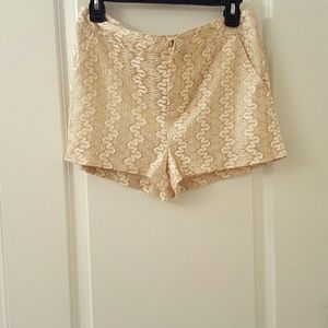 Gold shorts