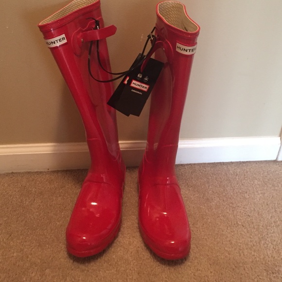 Brand new hunter rain boots with tags!