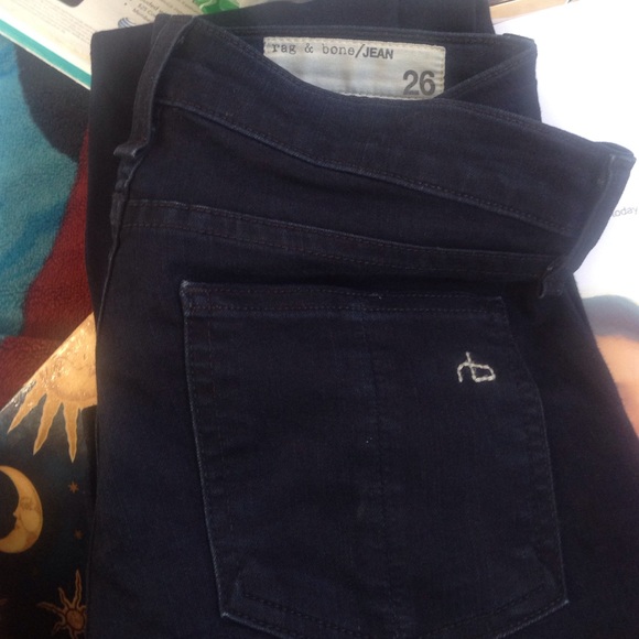 Rag & Bone Jean Legging style front pocket faux