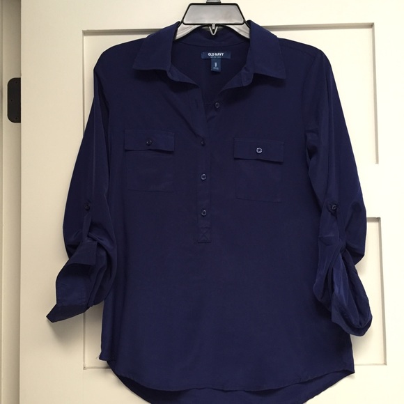 Navy button up - Picture 2 of 3