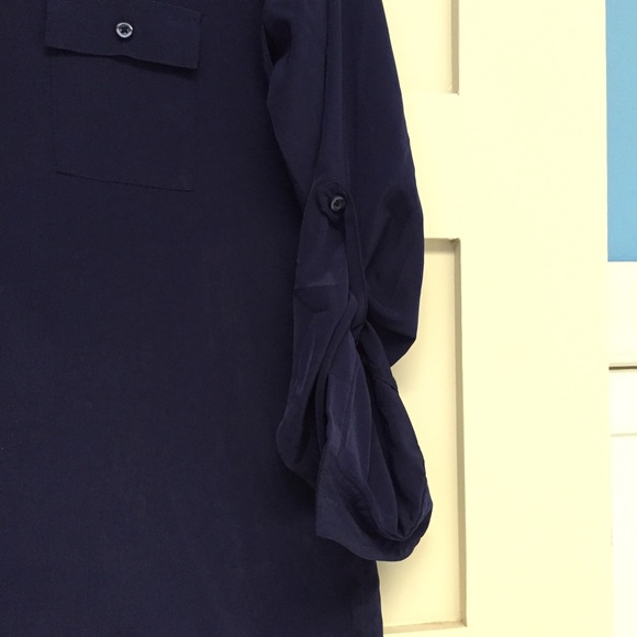 Navy button up - Picture 3 of 3