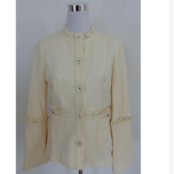 Tory Burch Jackets & Blazers - ❤️Preloved Tory burch beige blazer size 6❤️