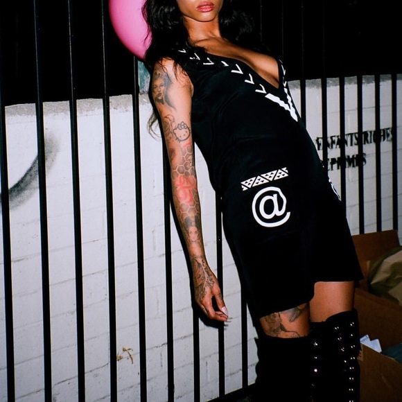 Black Cyber Dress - Picture 4 of 4