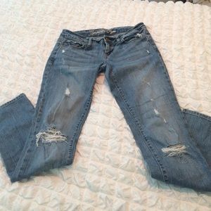 Distressed American Eagle Jeans
