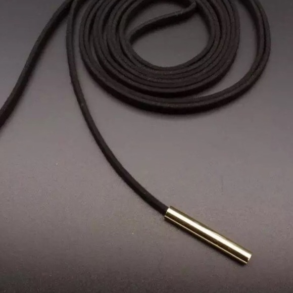 HP 🍭🎉 boho Suede Choker Wrap Up Metal Necklace - Picture 3 of 4