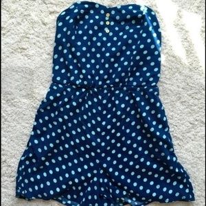 Polka dotted romper