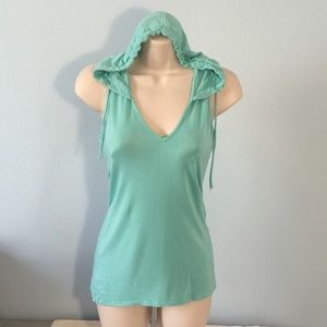 Tank top with hood