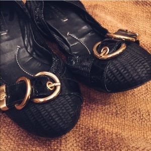 BCBG Black Ballet Flats