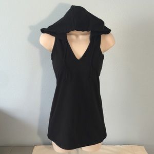 Tank top with hood
