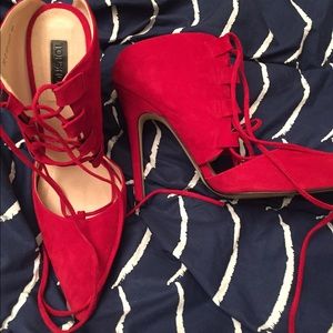 Topshop Gillian Wraparound Heels sz 40EU/9.5US