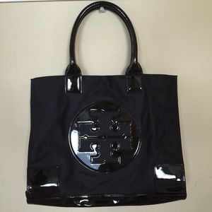 Tory Burch large Ella tote black. No Trade
