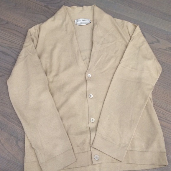 Ferragamo men's shawl cardigan sweater